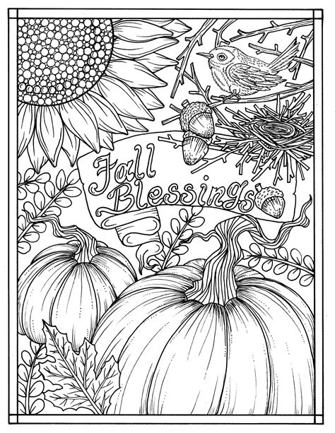 free coloring pages fall